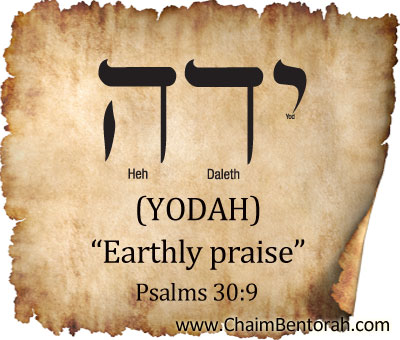 HEBREW WORD STUDY – EARTHLY PRAISE