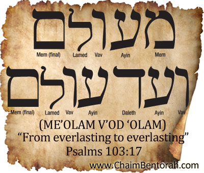 HEBREW WORD STUDY – FROM EVERLASTING TO EVERLASTING