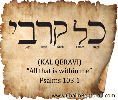 HEBREW WORD STUDY  – ALL THAT IS WITHIN ME