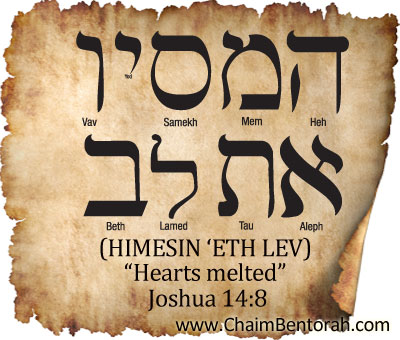 HEBREW WORD STUDY – HEARTS MELTED
