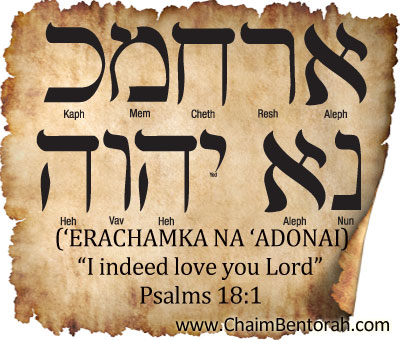 HEBREW WORD STUDY – I WILL LOVE YOU, O LORD