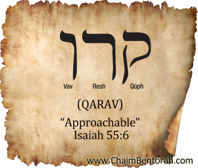 HEBREW WORD STUDY – APPROACHABLE