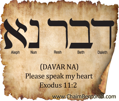 HEBREW WORD STUDY – PLEASE SPEAK MY HEART