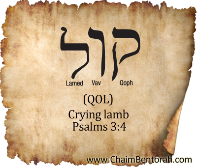 HEBREW WORD STUDY – CRYING LAMB
