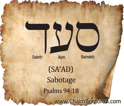 HEBREW WORD STUDY – SABOTAGE