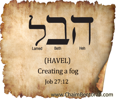 HEBREW WORD STUDY- CREATING A FOG