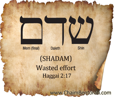 HEBREW WORD STUDY – WASTED EFFORT