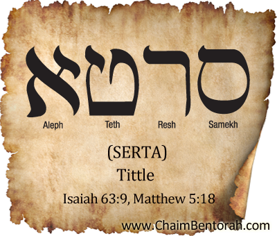 ARAMAIC WORD STUDY – THE TITTLE – SERTA סרטא