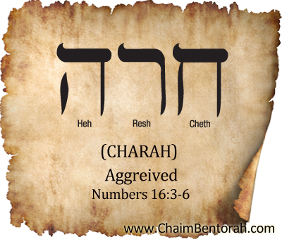 Hebrew Word Study – Aggrieved Charah חרה