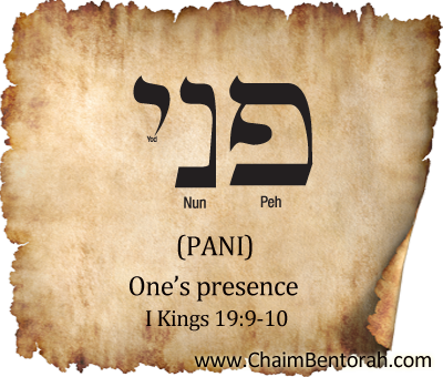 Hebrew word study – One’s Presence – pani פני
