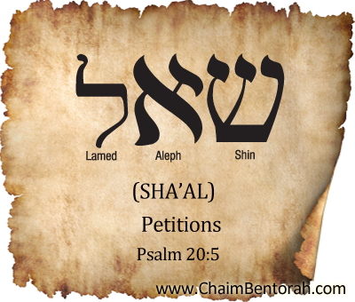 Hebrew word study – petitions – sha’al   שאל