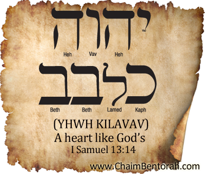 Hebrew Word Study – A Heart Like God’s  YHWH Kilavav  – יהוה כלבב   