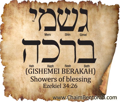 Hebrew Word Study – Showers of Blessings – Gishemei Berakah – גשמי ברכה