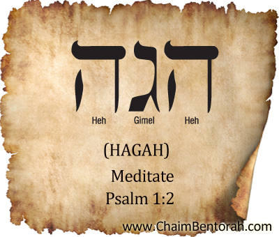 Hebrew Word Study – Meditate – Hagah הגה