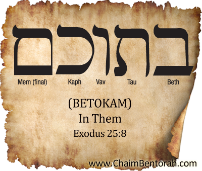 Hebrew Word Study – In Them – Betokam בתוכם