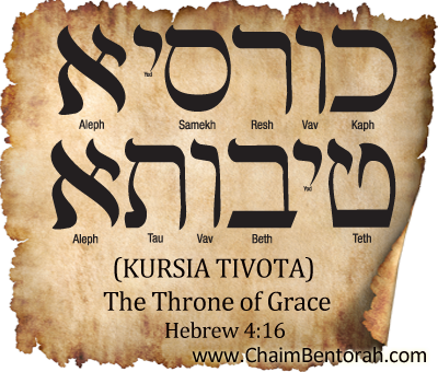 HEBREW WORD STUDY – THE THRONE OF GRACE – KURSIA TIVOTA כורסיא טיבותא
