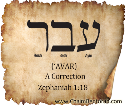 Hebrew Word Study – A Correction – ‘Avar